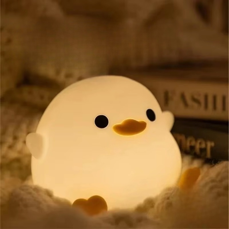 Baby Nursery Light - Cute Duck Cartoon Animals Silicone Lamp