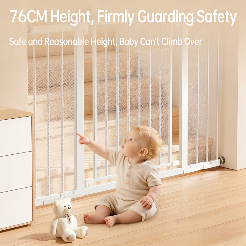 Baby Gate Extra Wide - No-Drill Baby Safety Gate – Pressure-Mounted