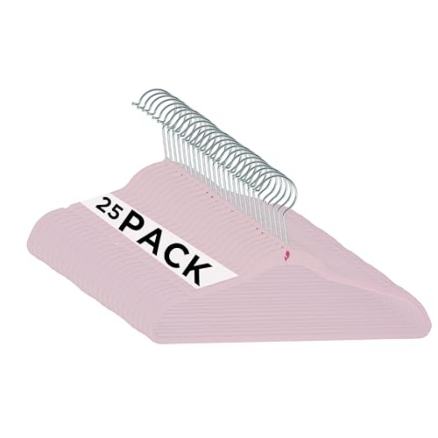 Baby Nursery Closet Organization - Velvet Hangers Slim Non-Slip Design Space