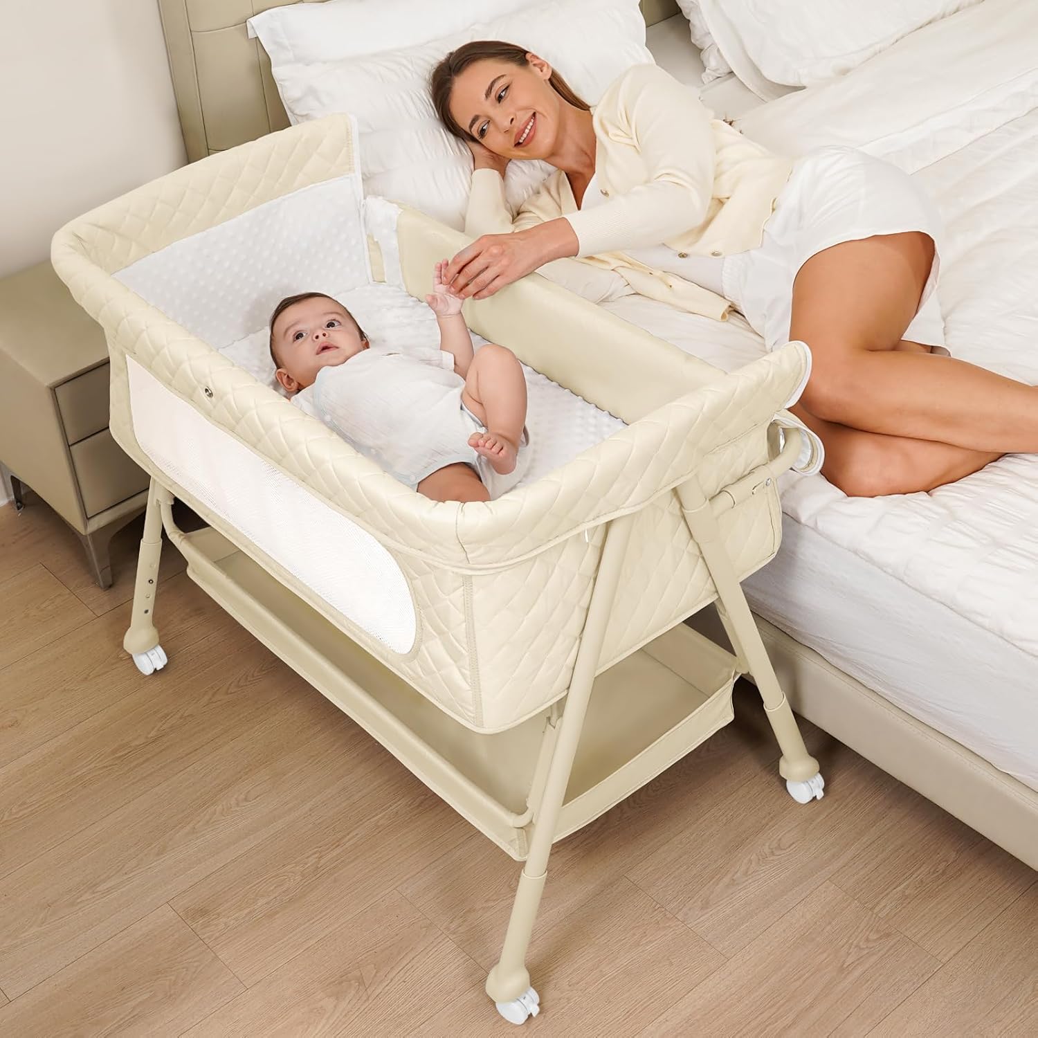 Baby Crib for Newborn, Baby Ba - Bassinet Bedside Sleeper incelemesi ve fiyatı