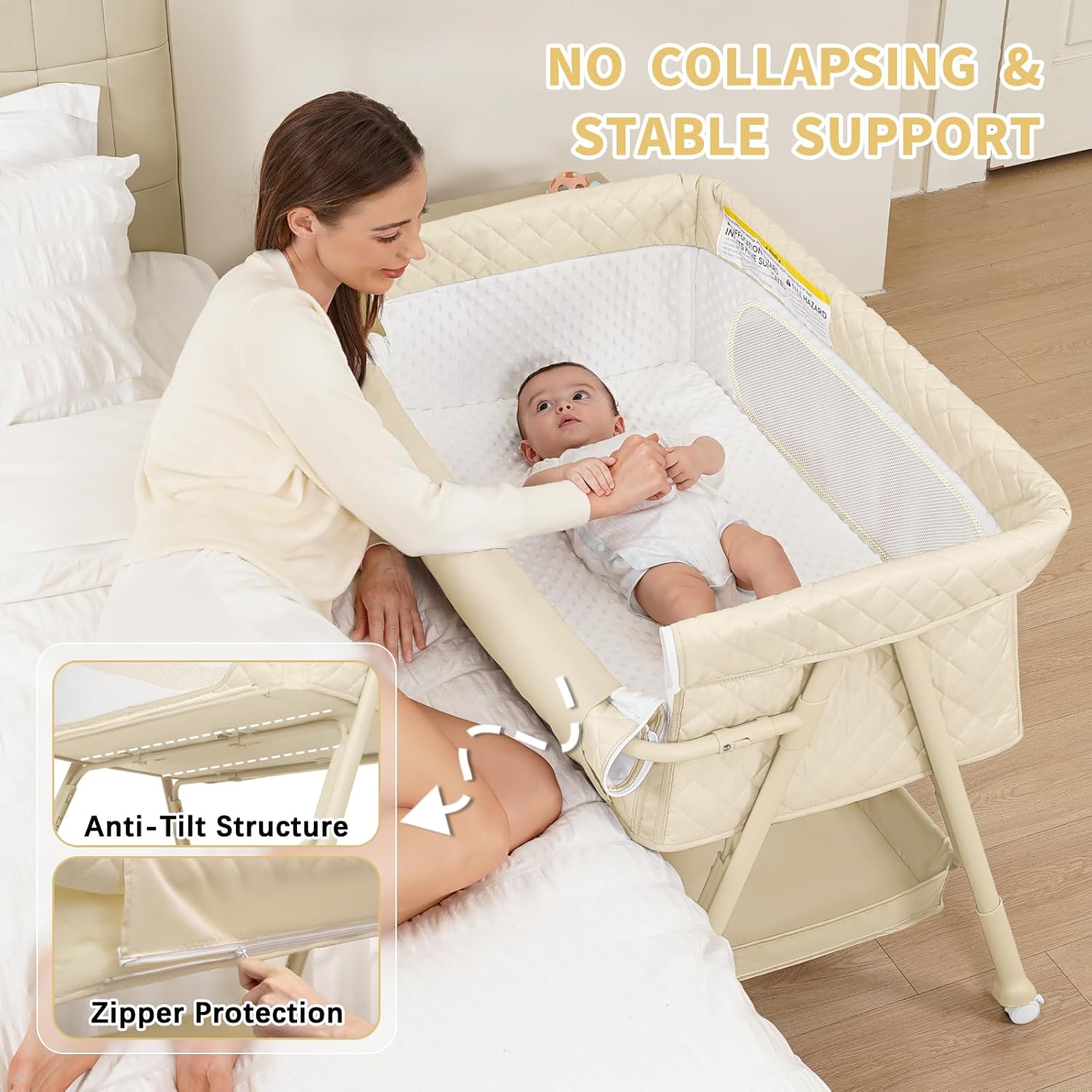 Baby Crib for Newborn, Baby Ba - Bassinet Bedside Sleeper incelemesi ve fiyatı