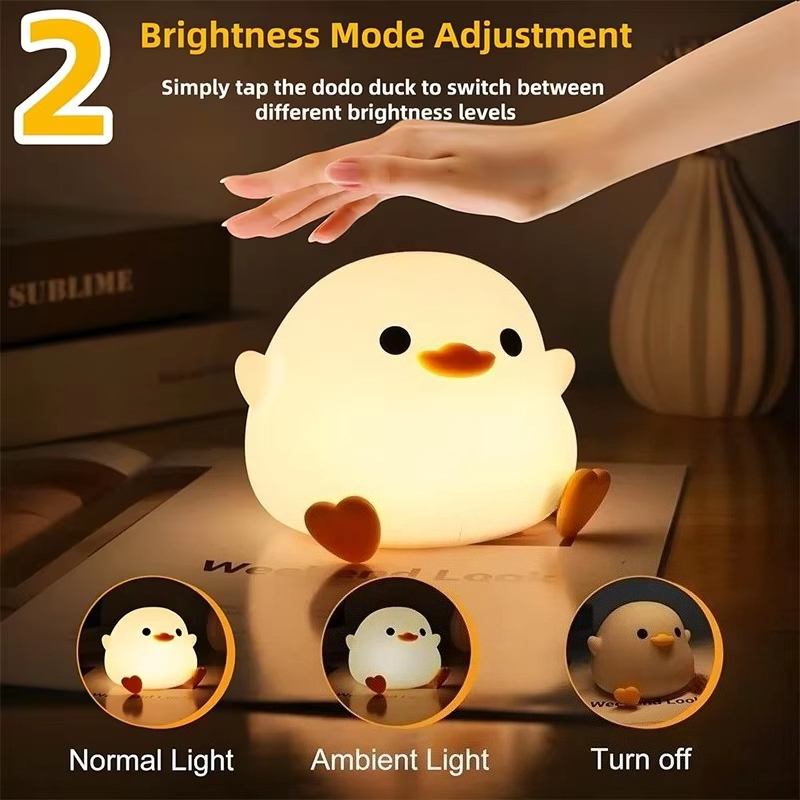 Cute Duck Cartoon Animals Sili - Baby Nursery Light incelemesi ve fiyatı