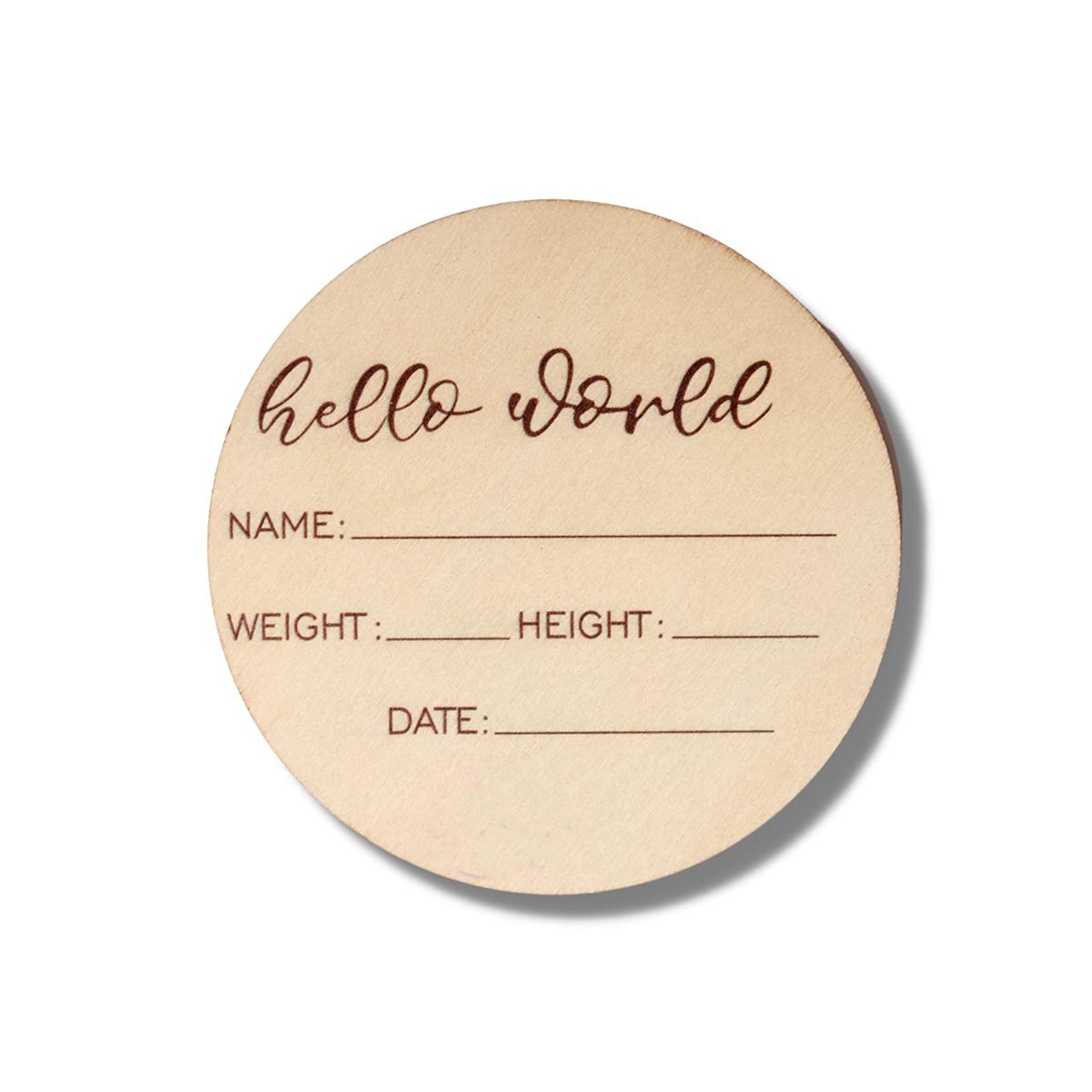 Set of 18 Wooden Baby Mileston - Milestone Card Set incelemesi ve fiyatı