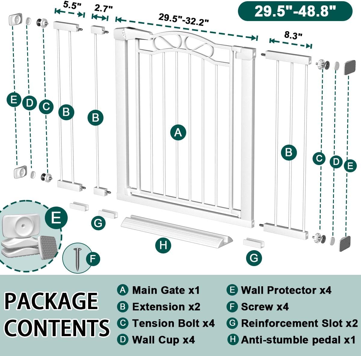 Extra Wide Baby Gate for Stair - Baby Gate Extra Wide incelemesi ve fiyatı