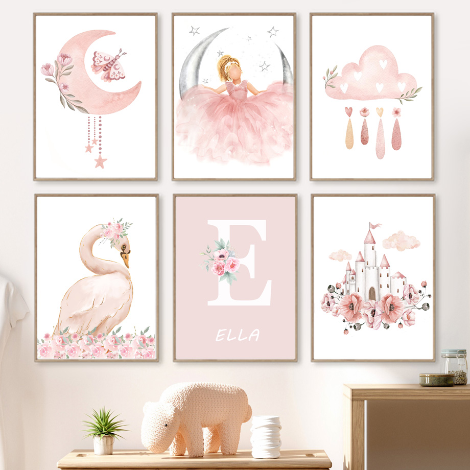 Pink Angel Girl Sun Moon Cloud - Baby Nursery Items incelemesi ve fiyatı