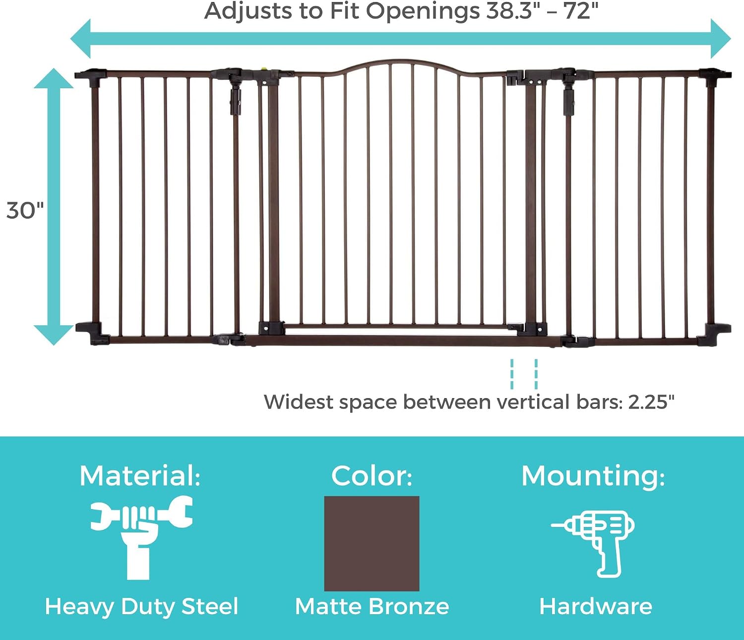 Extra Wide Hardware Mounted Ba - Baby Gate Extra Wide incelemesi ve fiyatı