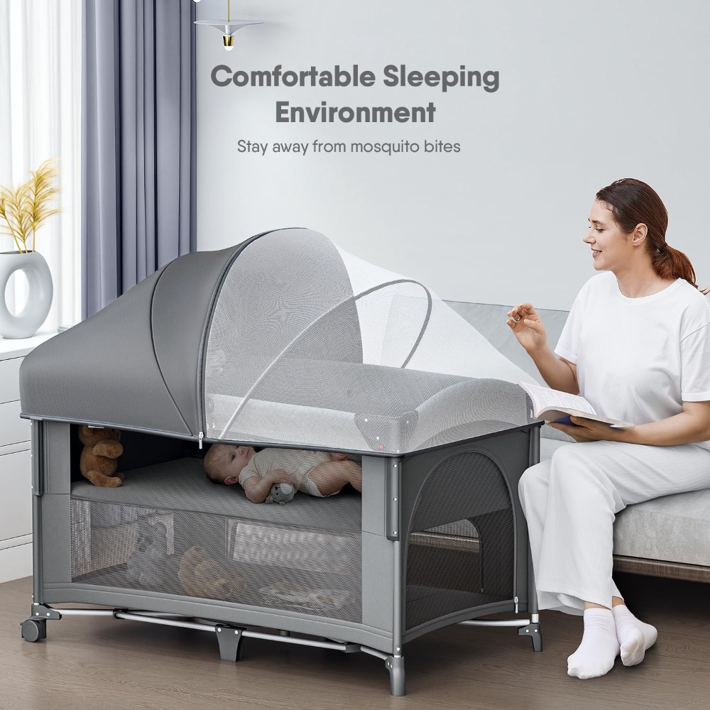 4 in 1 Baby Bassinet, Pack and - Bassinet Bedside Sleeper incelemesi ve fiyatı