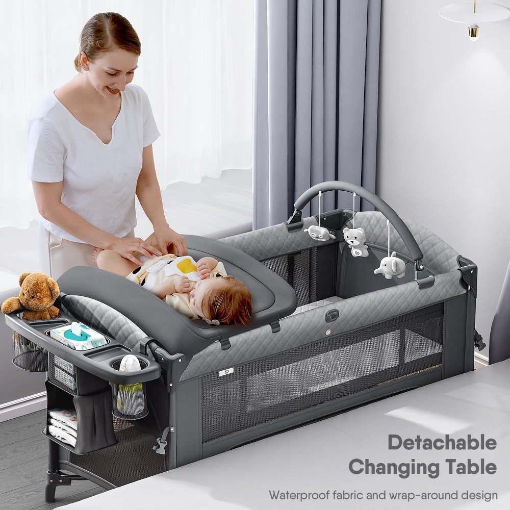 4 in 1 Baby Bassinet, Pack and - Bassinet Bedside Sleeper incelemesi ve fiyatı