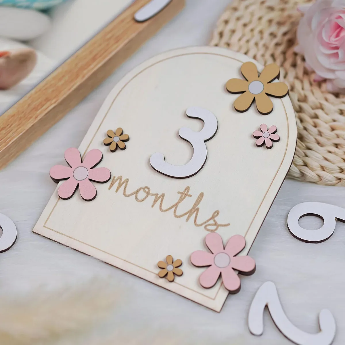 Wooden Baby Monthly Milestone  - Milestone Card Set incelemesi ve fiyatı