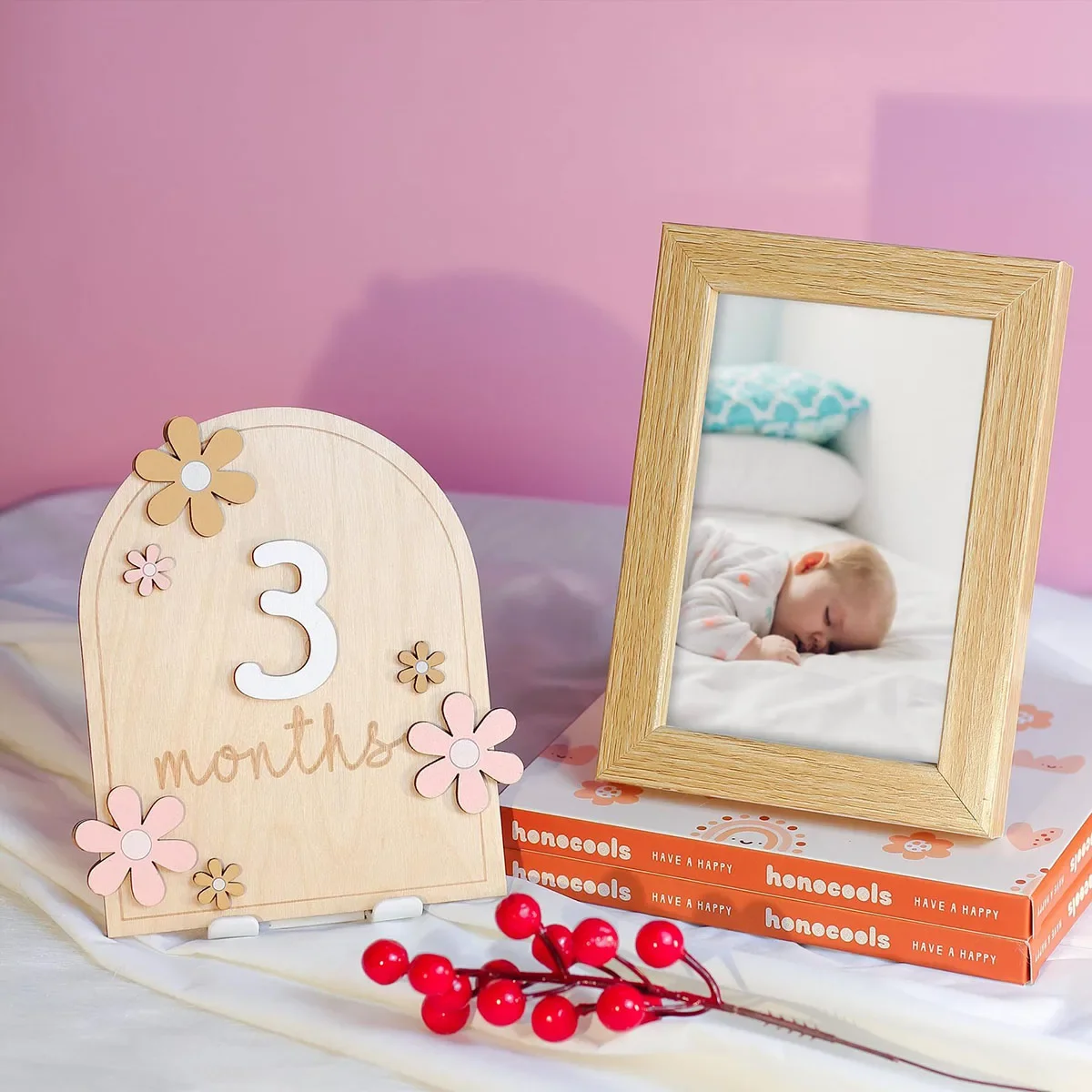 Wooden Baby Monthly Milestone  - Milestone Card Set incelemesi ve fiyatı
