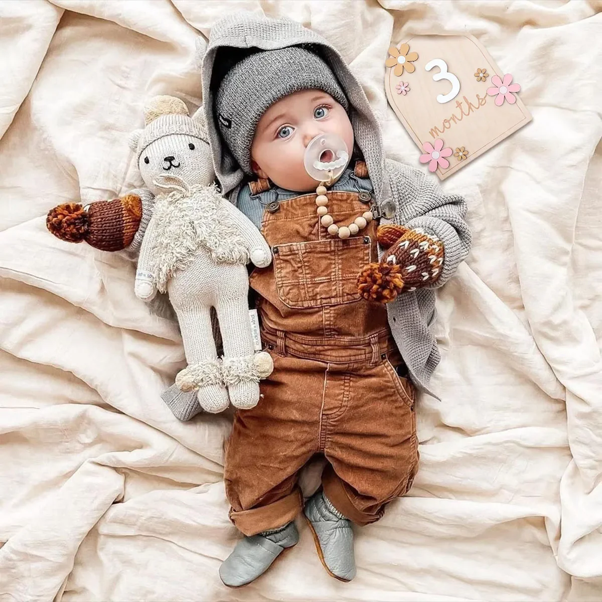 Wooden Baby Monthly Milestone  - Milestone Card Set incelemesi ve fiyatı