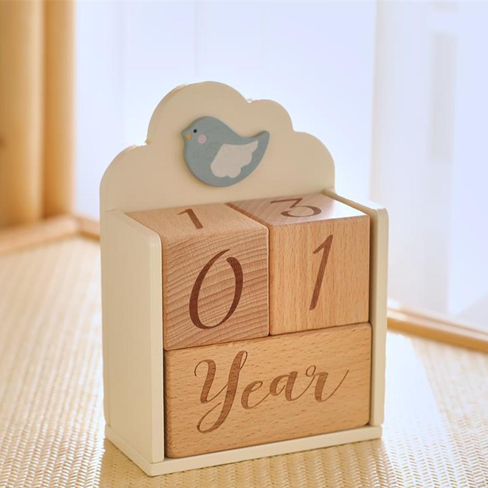 Wooden Baby Milestone Age Bloc - Baby Nursery Age incelemesi ve fiyatı