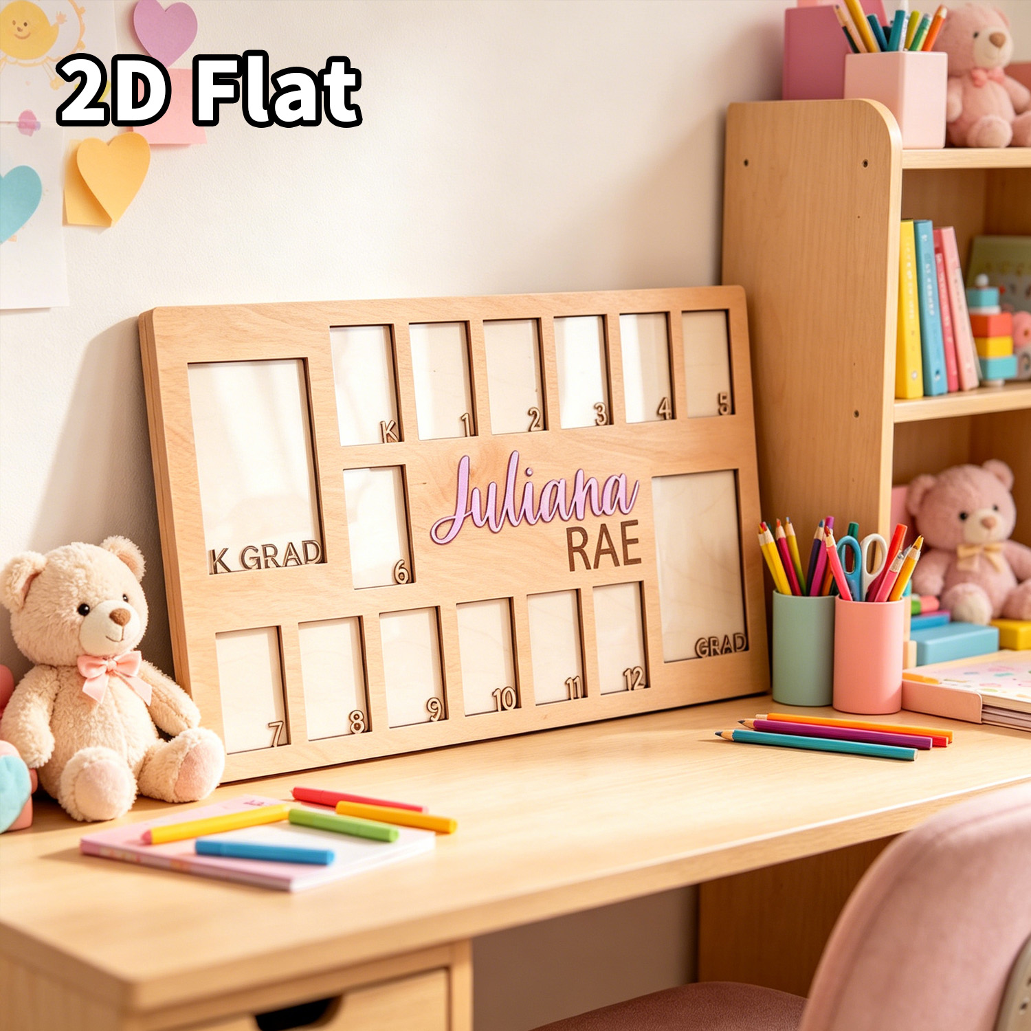 1Pc Custom Grade Photo Frame W - Baby Nursery Wall Decor incelemesi ve fiyatı