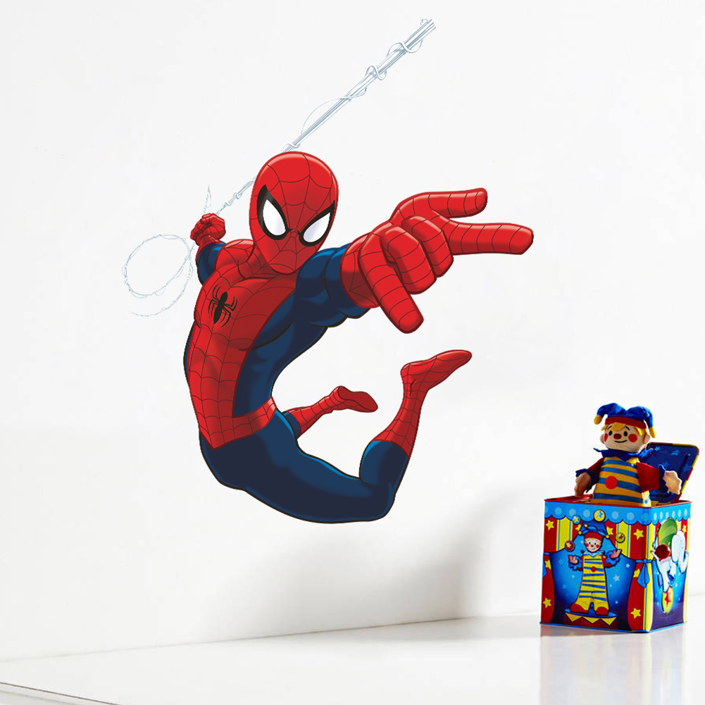 Creative Super Hero Spiderman  - Baby Nursery Wall Decals incelemesi ve fiyatı