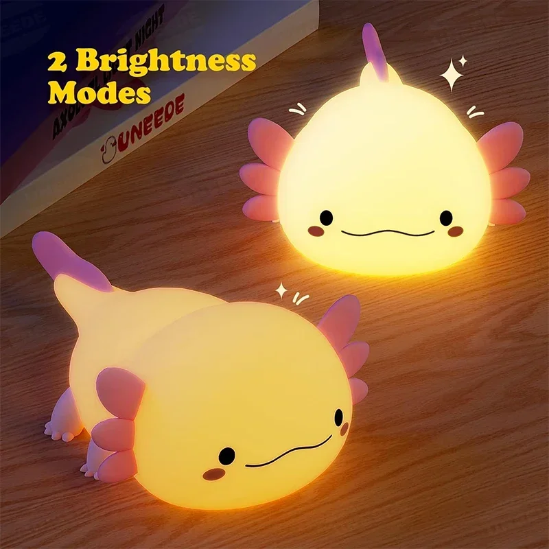 Cute Axolotl Night Light Silic - Baby Nursery Light incelemesi ve fiyatı