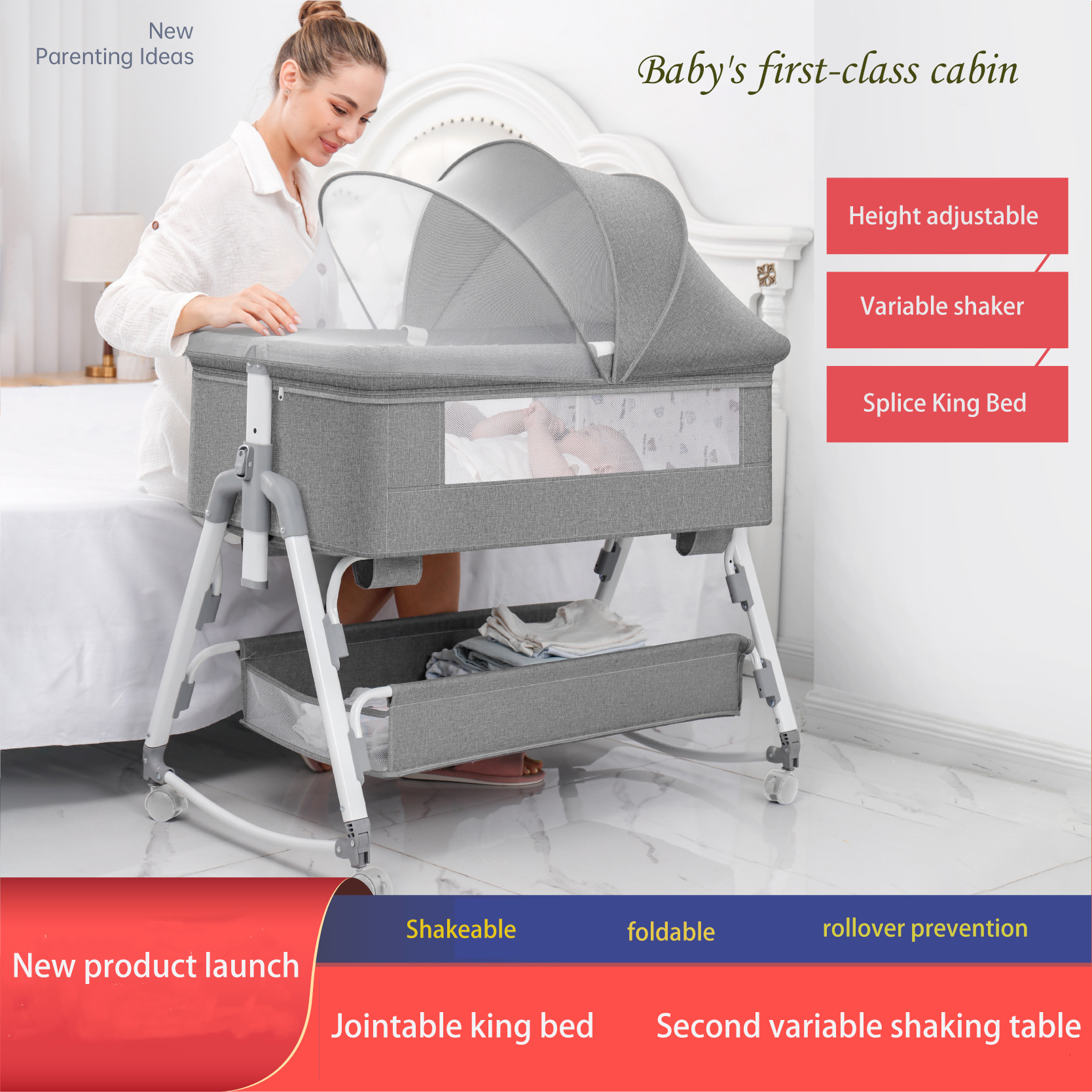 Multifunctional Newborn Baby B - Bassinet Bedside Sleeper incelemesi ve fiyatı
