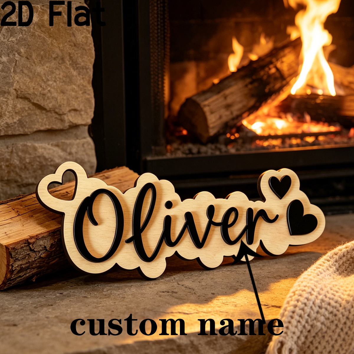 1Pc Custom Love Decor Wooden A - Baby Nursery Wall Decor incelemesi ve fiyatı