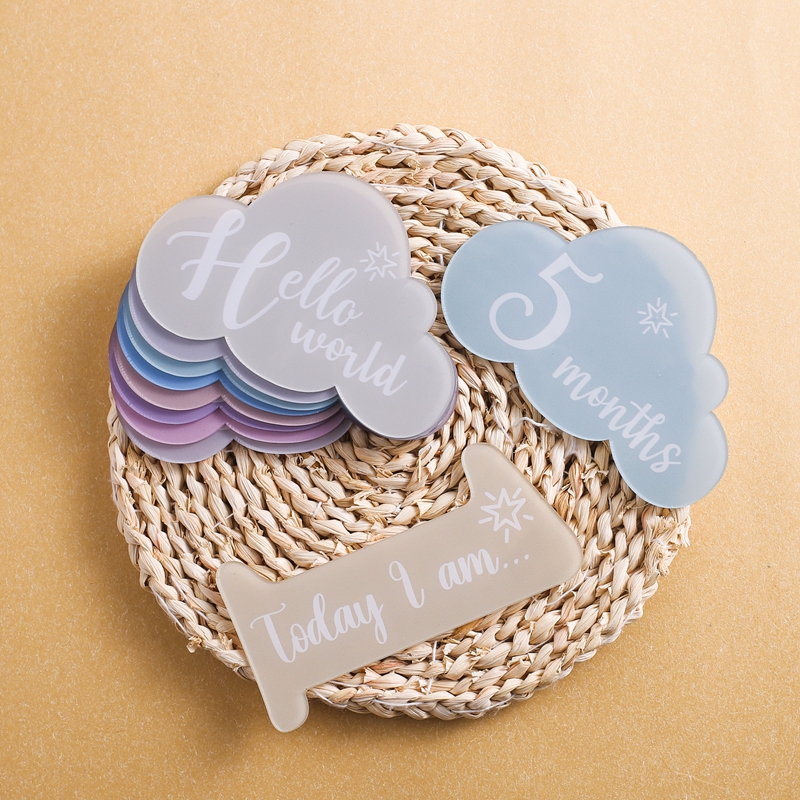 1Set Baby Acrylic Number Miles - Milestone Card Set incelemesi ve fiyatı