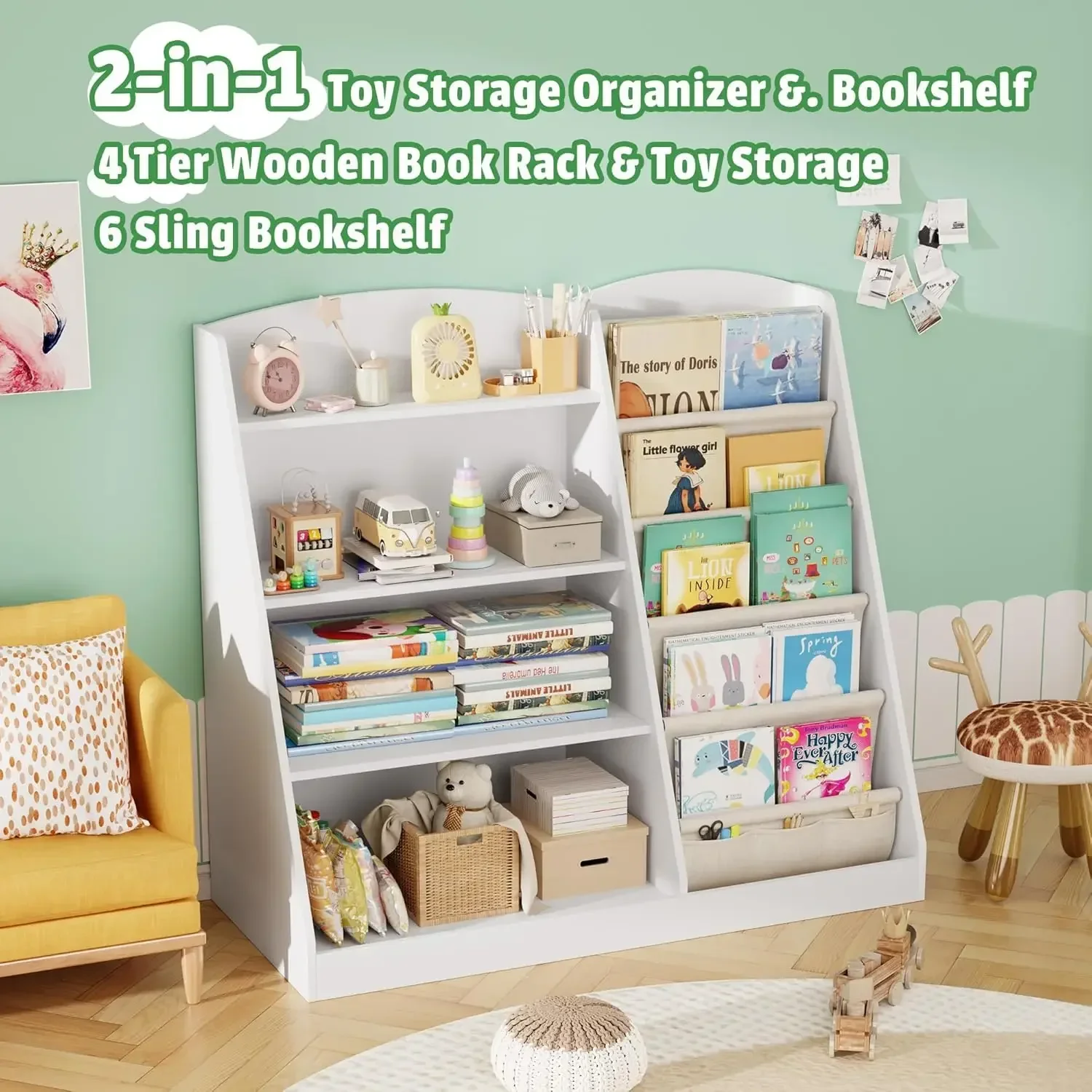 bookshelf Storage Organizer 4  - Baby Nursery Bookcase incelemesi ve fiyatı