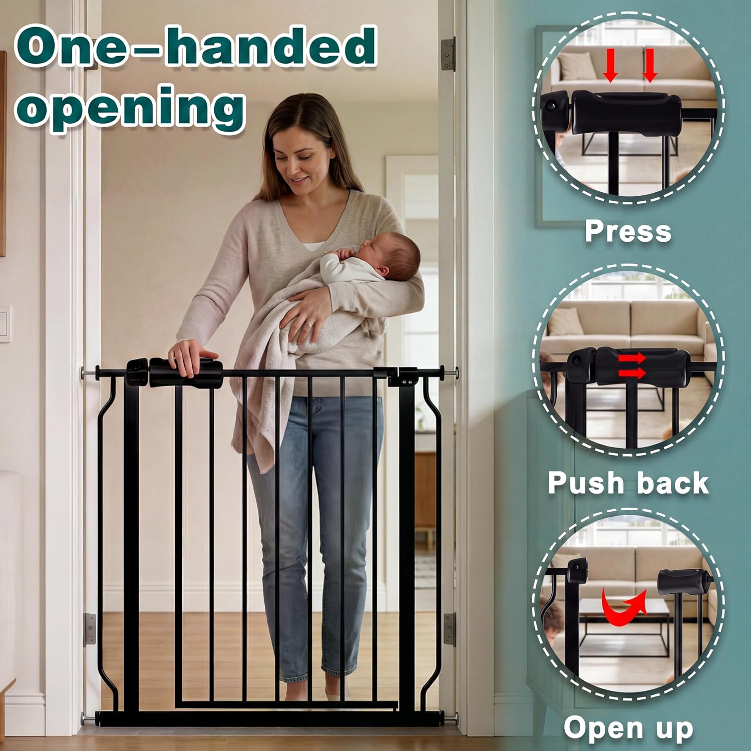 Extra Wide Baby Gate with Door - Baby Gate Extra Wide incelemesi ve fiyatı