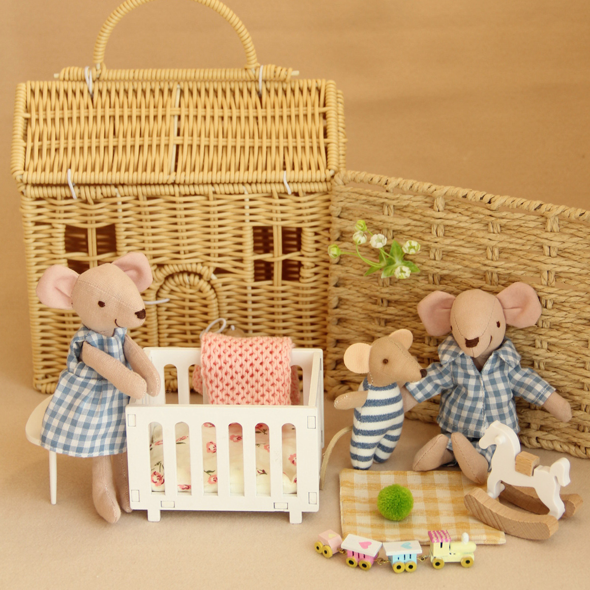 1:12 Scale Miniature Baby Crad - Baby Nursery Age incelemesi ve fiyatı