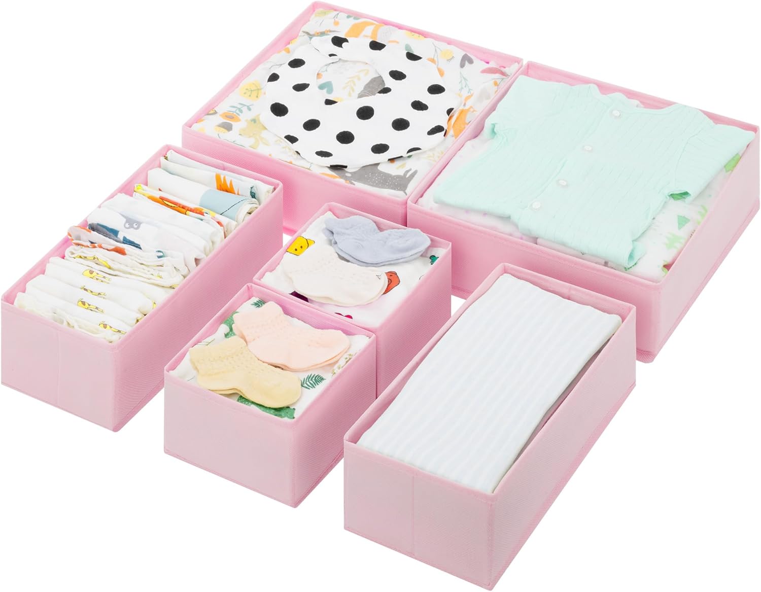 Drawer Organizer Clothes, 6 Pa - Baby Nursery Closet Organization incelemesi ve fiyatı