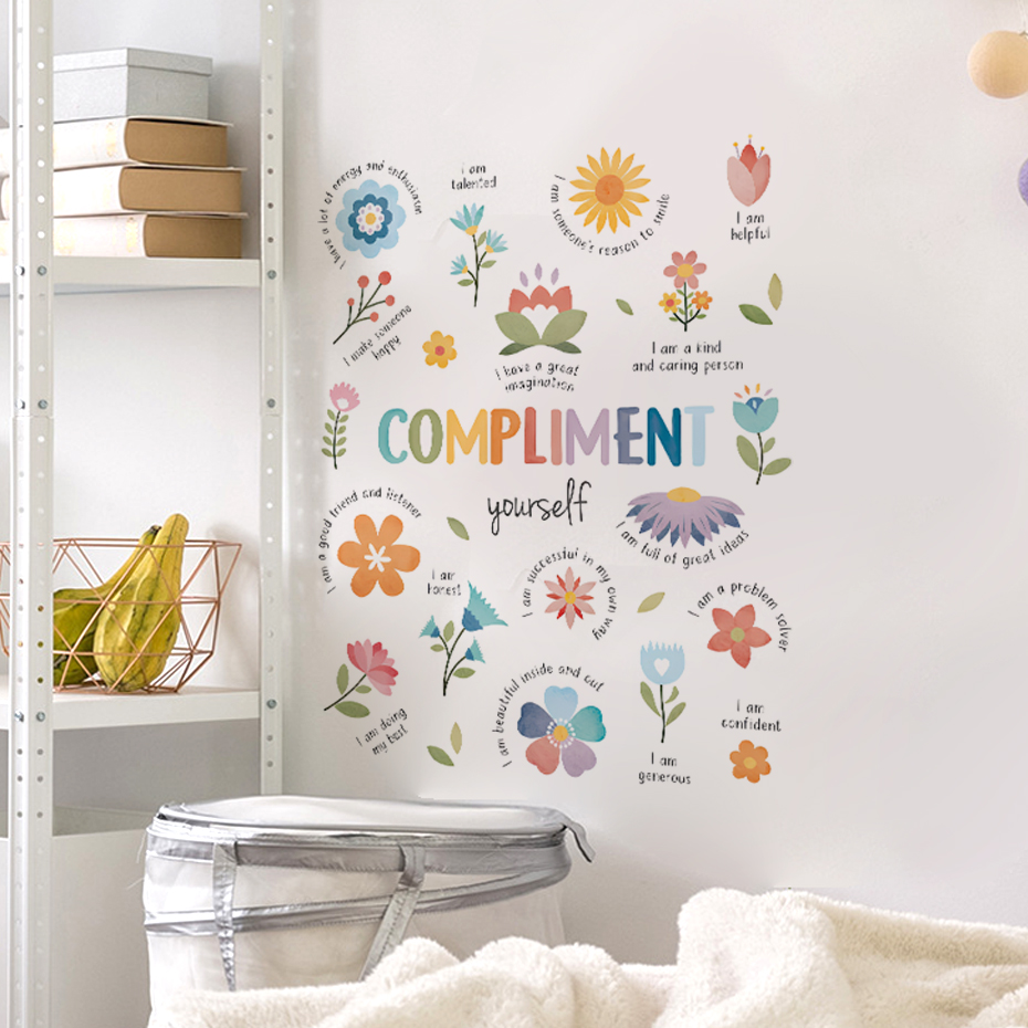 English colorful inspirational - Baby Nursery Wall Decals incelemesi ve fiyatı