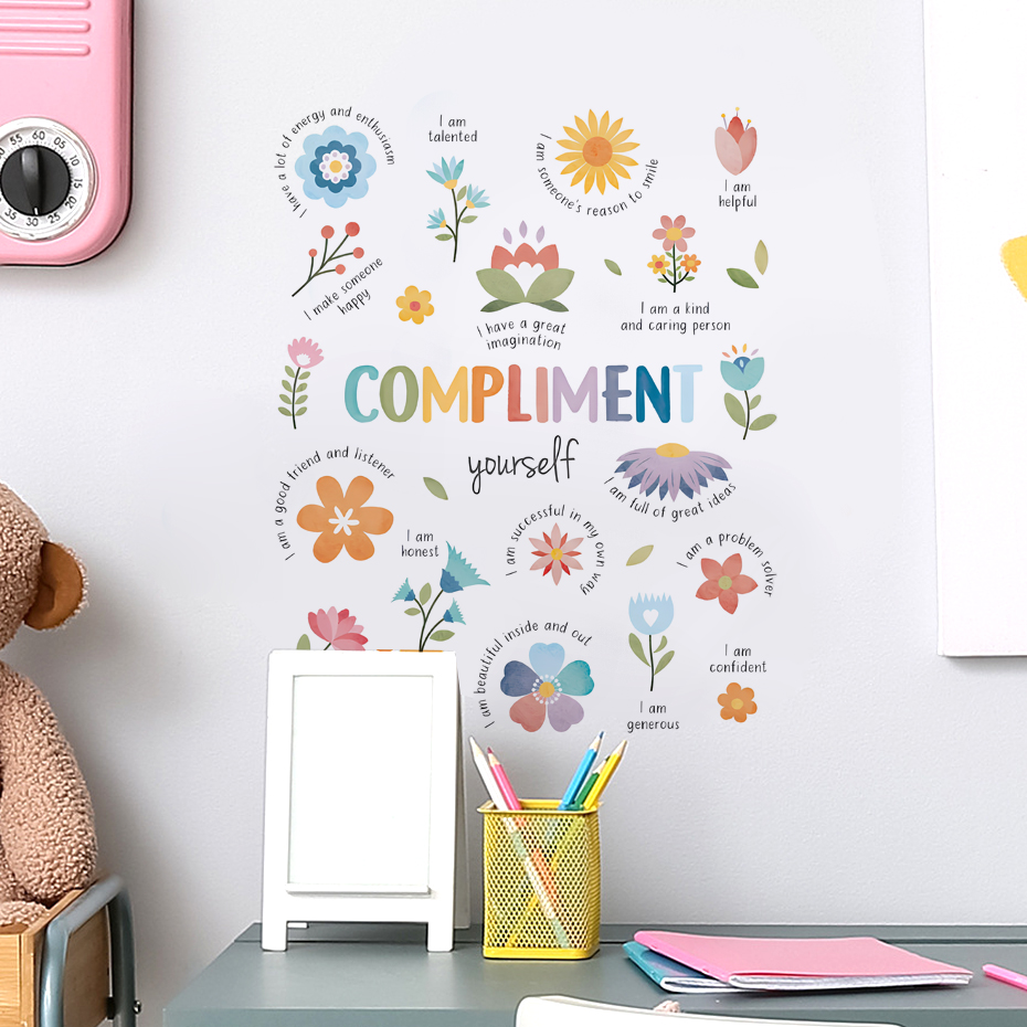 English colorful inspirational - Baby Nursery Wall Decals incelemesi ve fiyatı