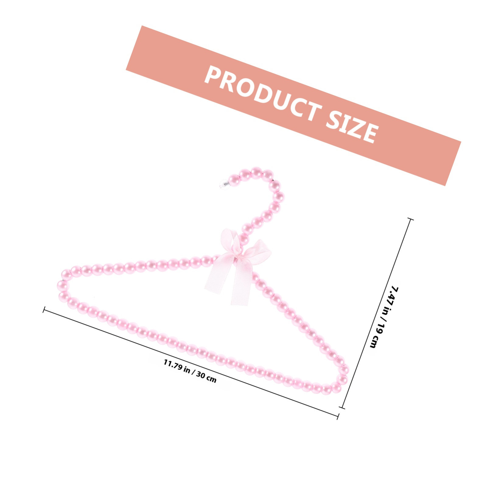 2Pcs Pearl Beaded Mini Hangers - Baby Nursery Closet Organization incelemesi ve fiyatı