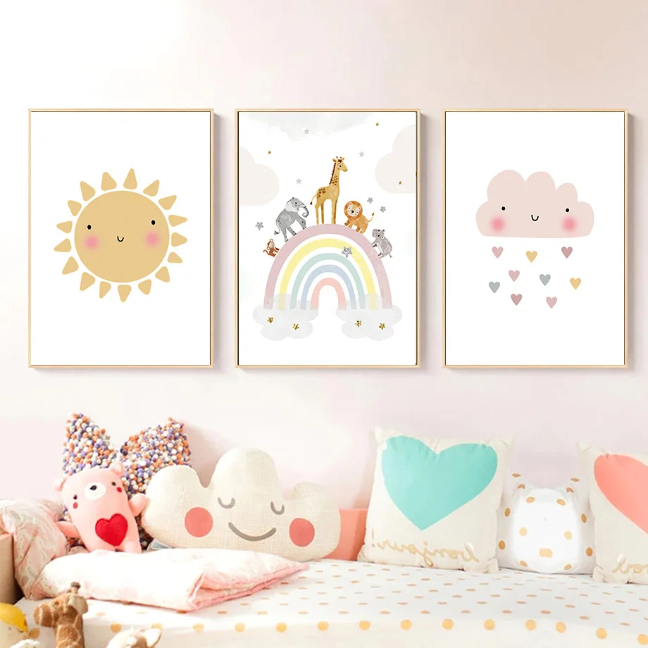 Giraffe Elephant Hot Balloon S - Baby Nursery Girl incelemesi ve fiyatı
