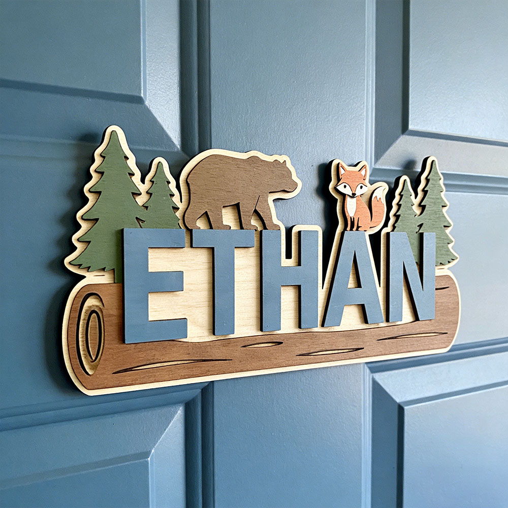 Woodland Forest Animal Persona - Baby Nursery Wall Decor incelemesi ve fiyatı
