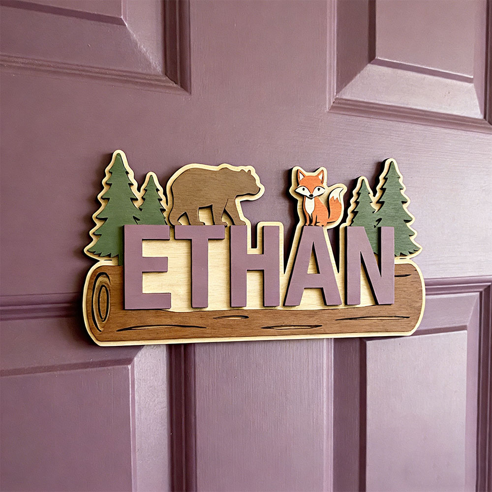 Woodland Forest Animal Persona - Baby Nursery Wall Decor incelemesi ve fiyatı