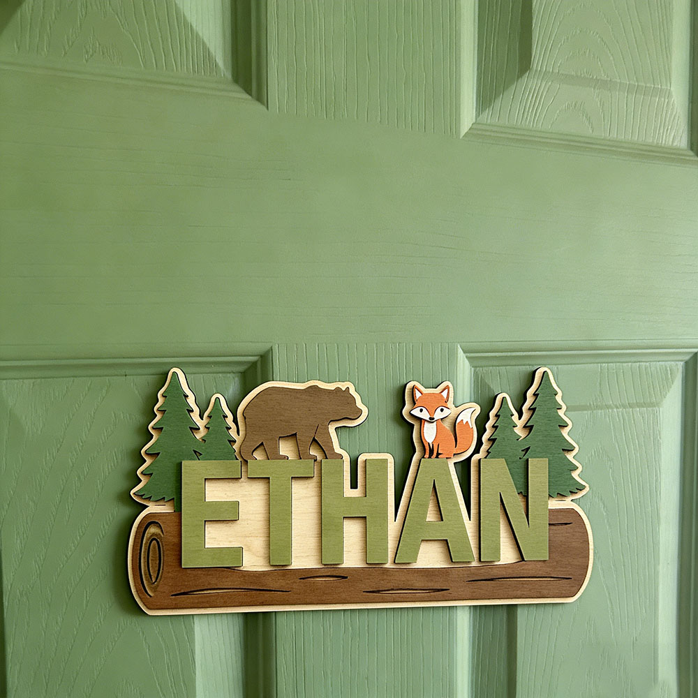 Woodland Forest Animal Persona - Baby Nursery Wall Decor incelemesi ve fiyatı
