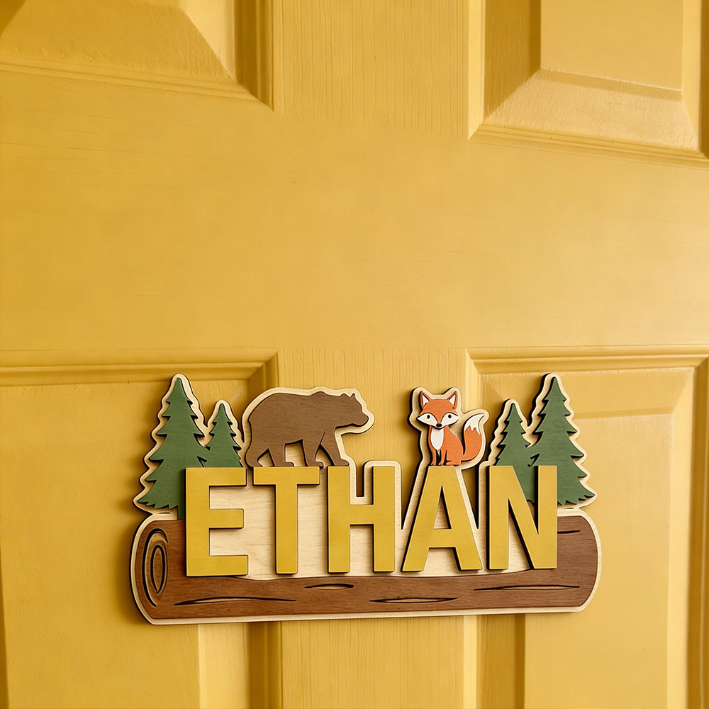 Woodland Forest Animal Persona - Baby Nursery Wall Decor incelemesi ve fiyatı