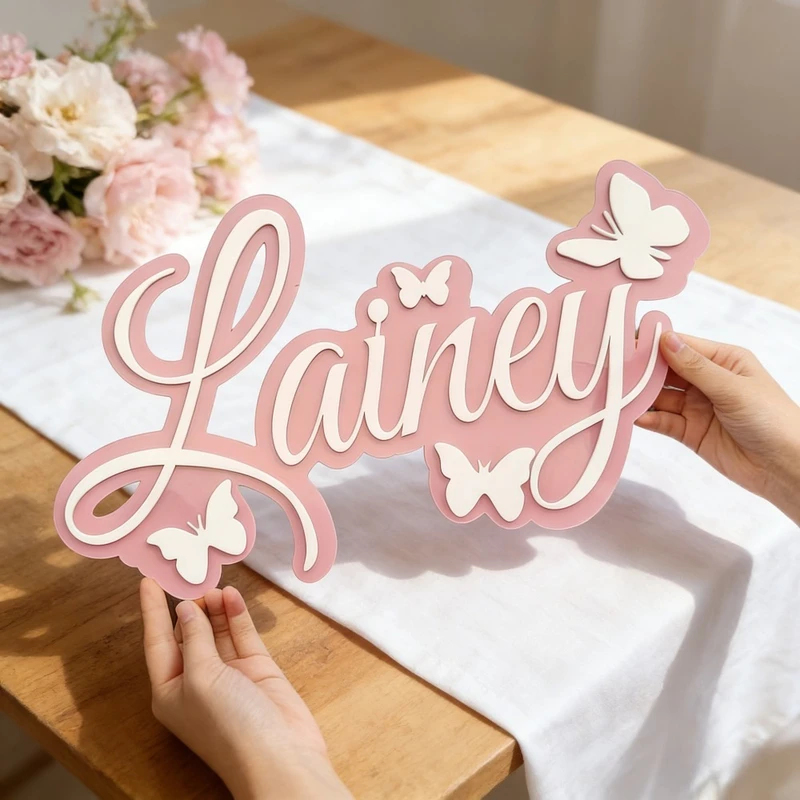 Personalized Baby Name Plaque, - Baby Nursery Wall Decor incelemesi ve fiyatı