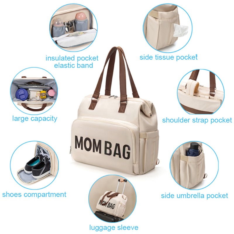 3pcs/set Baby Diaper Bag Baby  - Baby Nursery Backpack incelemesi ve fiyatı