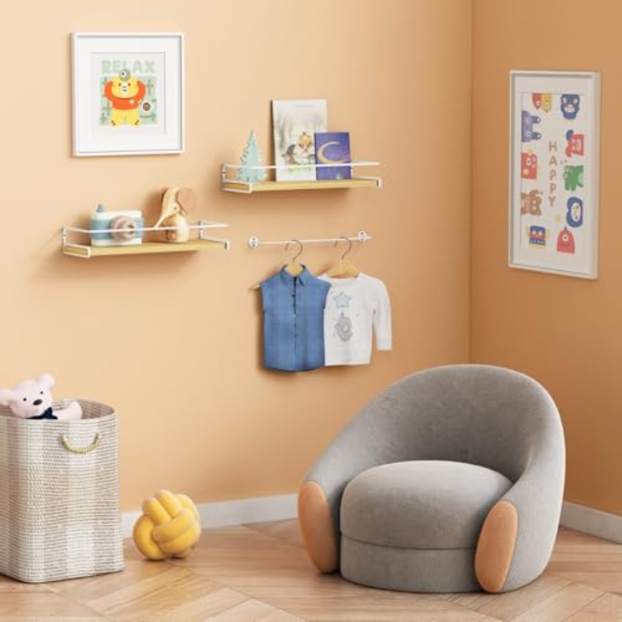 Floating Shelves for Wall with - Baby Nursery Girl incelemesi ve fiyatı