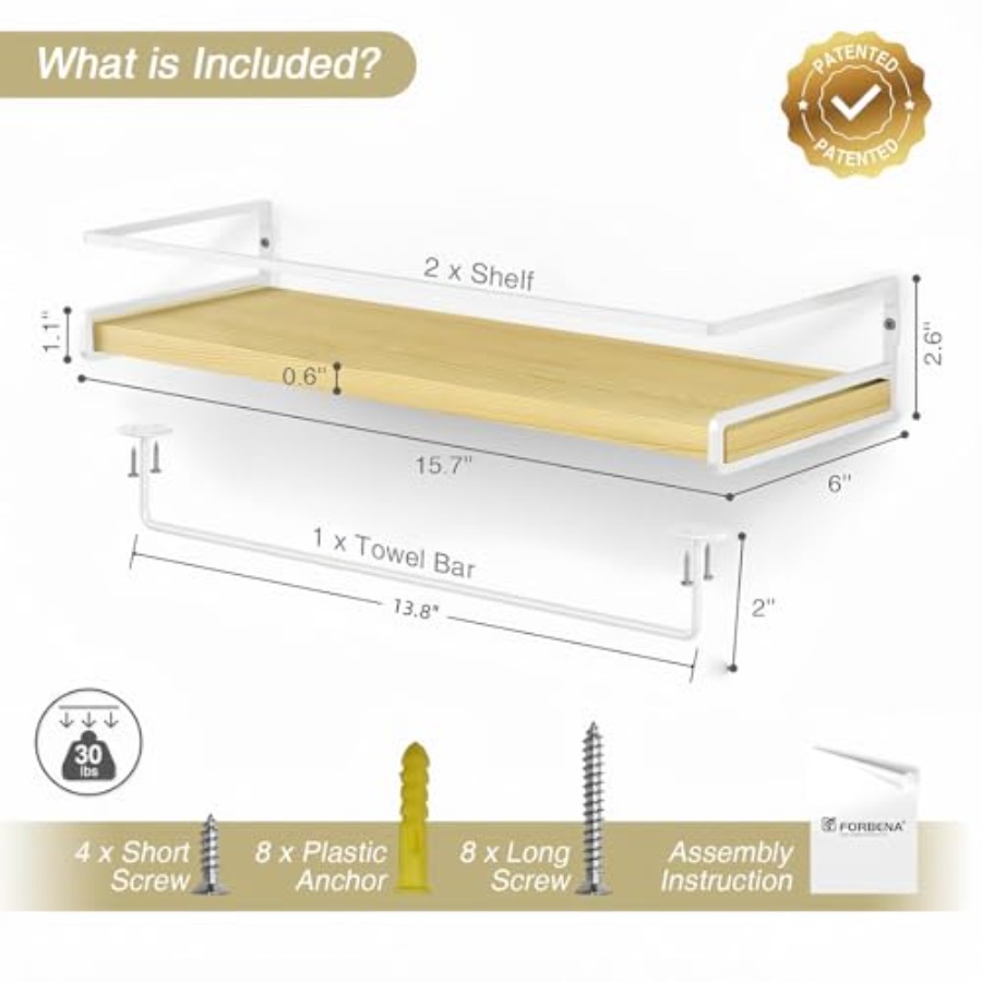 Floating Shelves for Wall with - Baby Nursery Girl incelemesi ve fiyatı