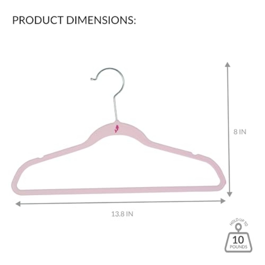 Velvet Hangers Slim Non-Slip D - Baby Nursery Closet Organization incelemesi ve fiyatı