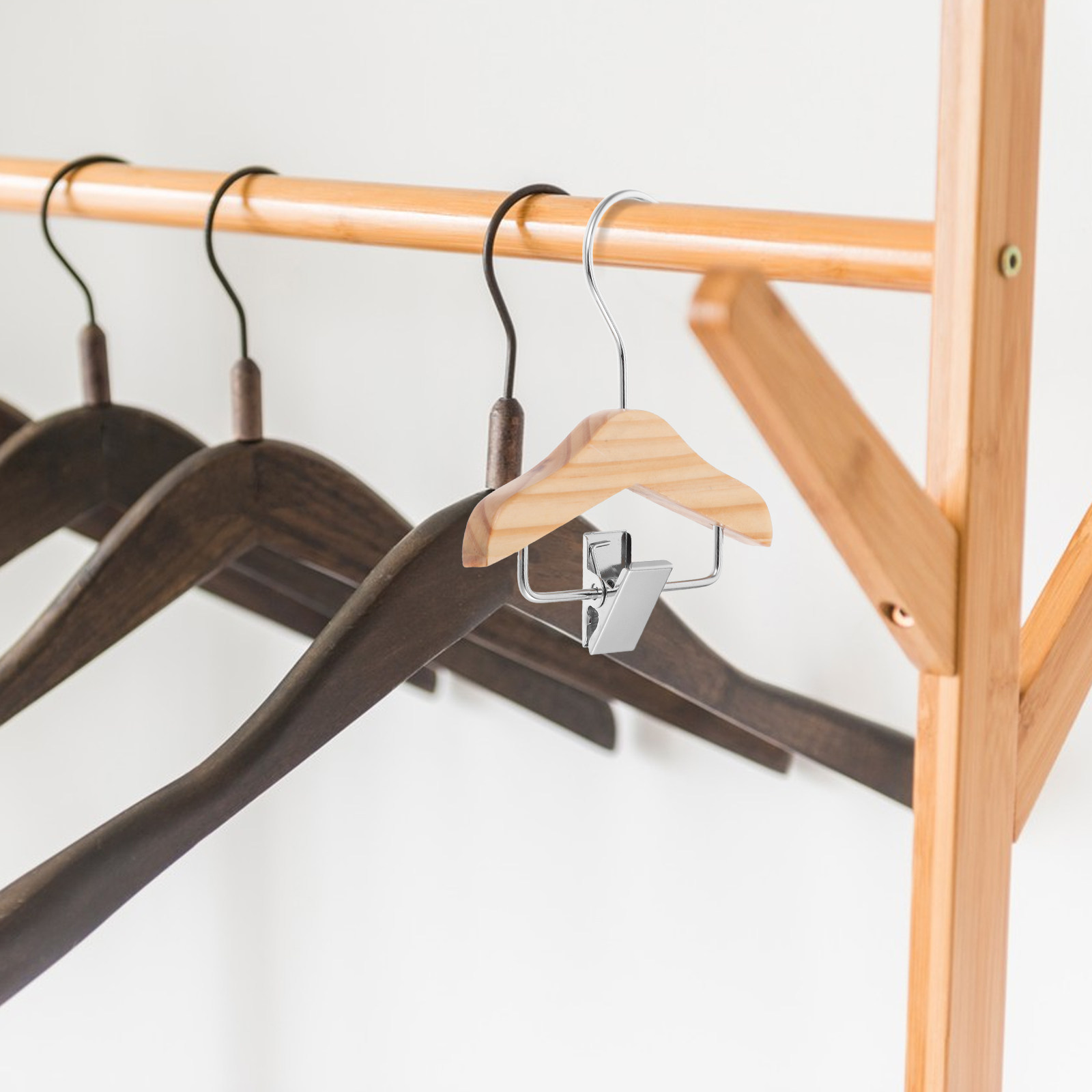 5Pcs Small Wooden Baby Hangers - Baby Nursery Closet Organization incelemesi ve fiyatı