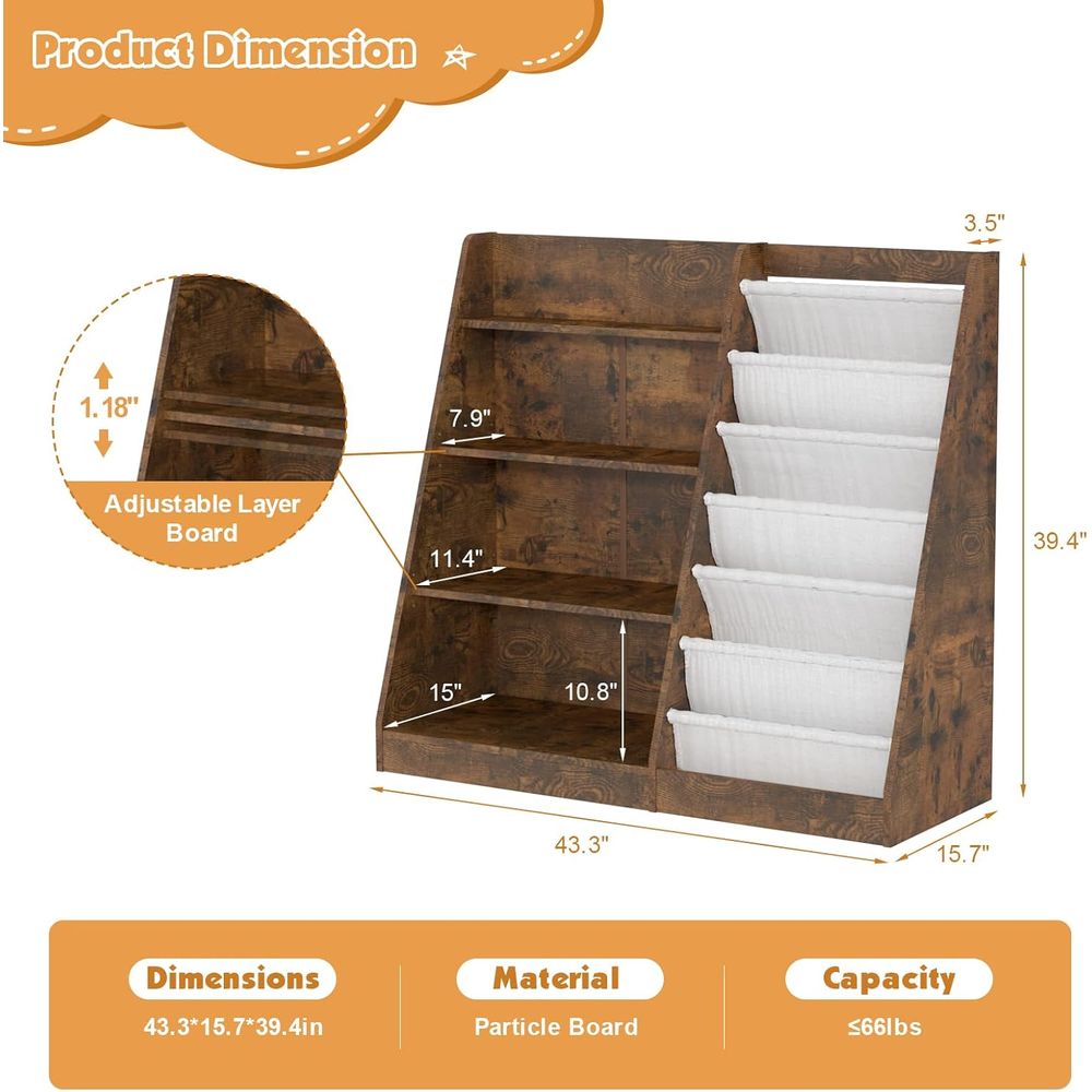 HedoAjim Kids Bookshel or Bedr - Baby Nursery Bookcase incelemesi ve fiyatı