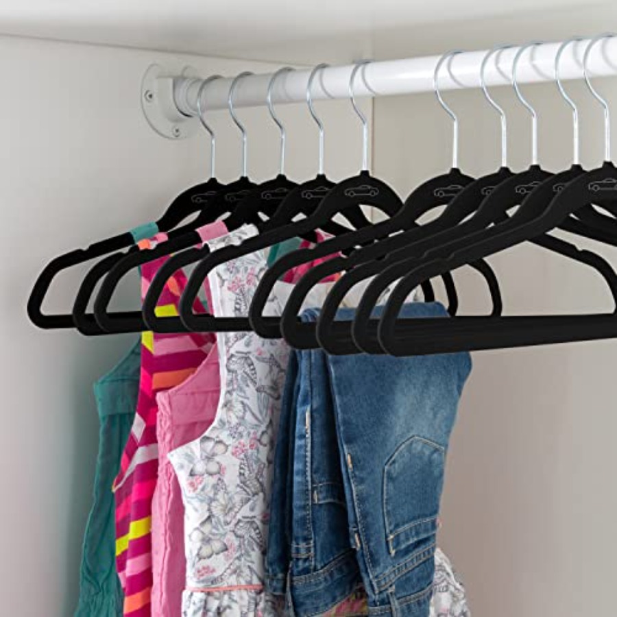 Velvet Hangers Slim Non-Slip D - Baby Nursery Closet Organization incelemesi ve fiyatı