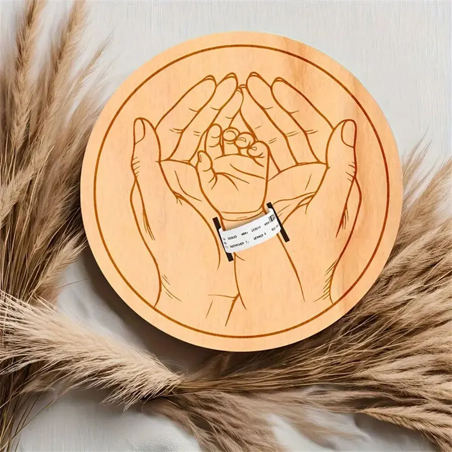 Baby Birth Wristband Wooden Co - Milestone Card Set incelemesi ve fiyatı