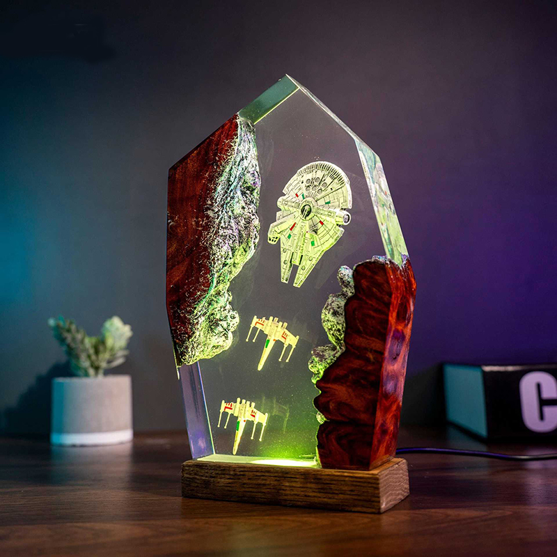 Table Resin Lamp Universe War  - Baby Nursery Light incelemesi ve fiyatı