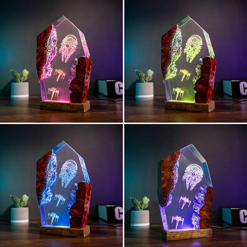 Table Resin Lamp Universe War  - Baby Nursery Light incelemesi ve fiyatı