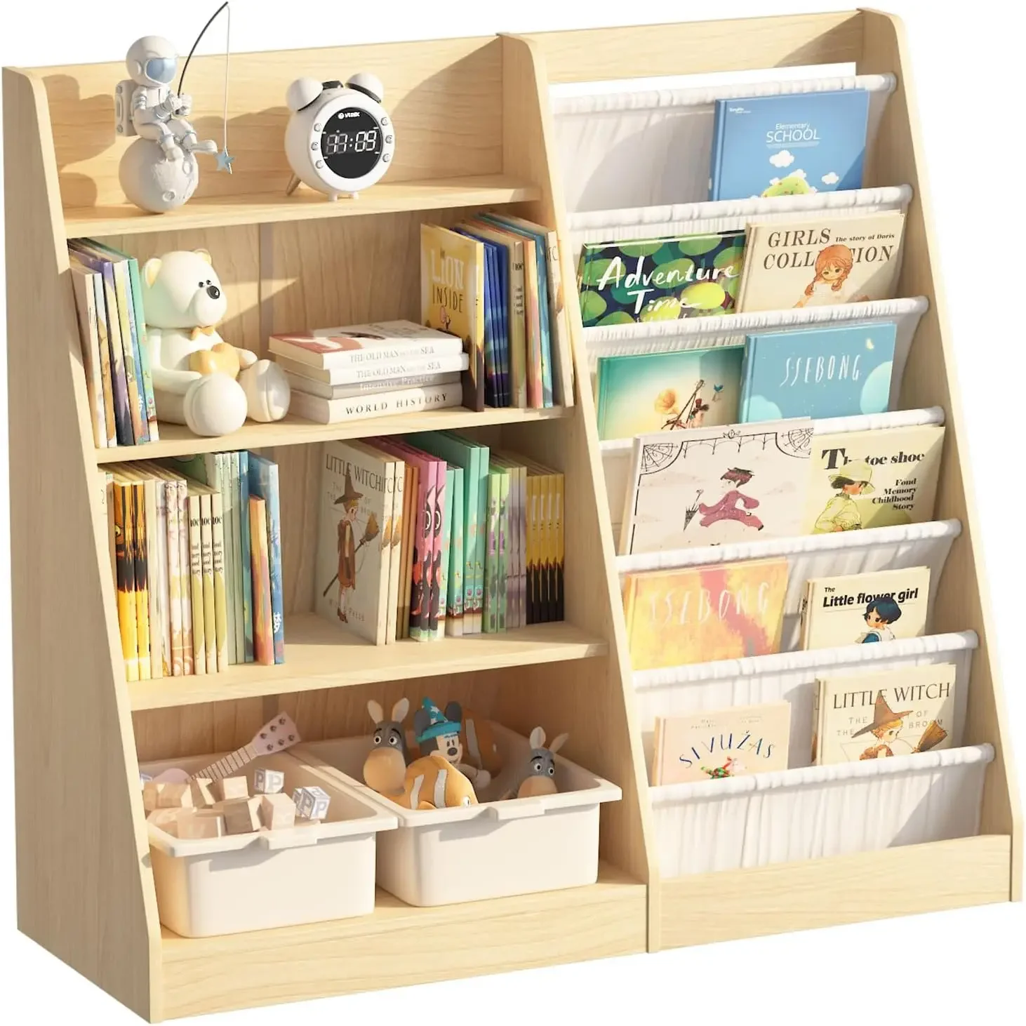 4 Tier Kids Bookshelf Baby Tod - Baby Nursery Bookcase incelemesi ve fiyatı