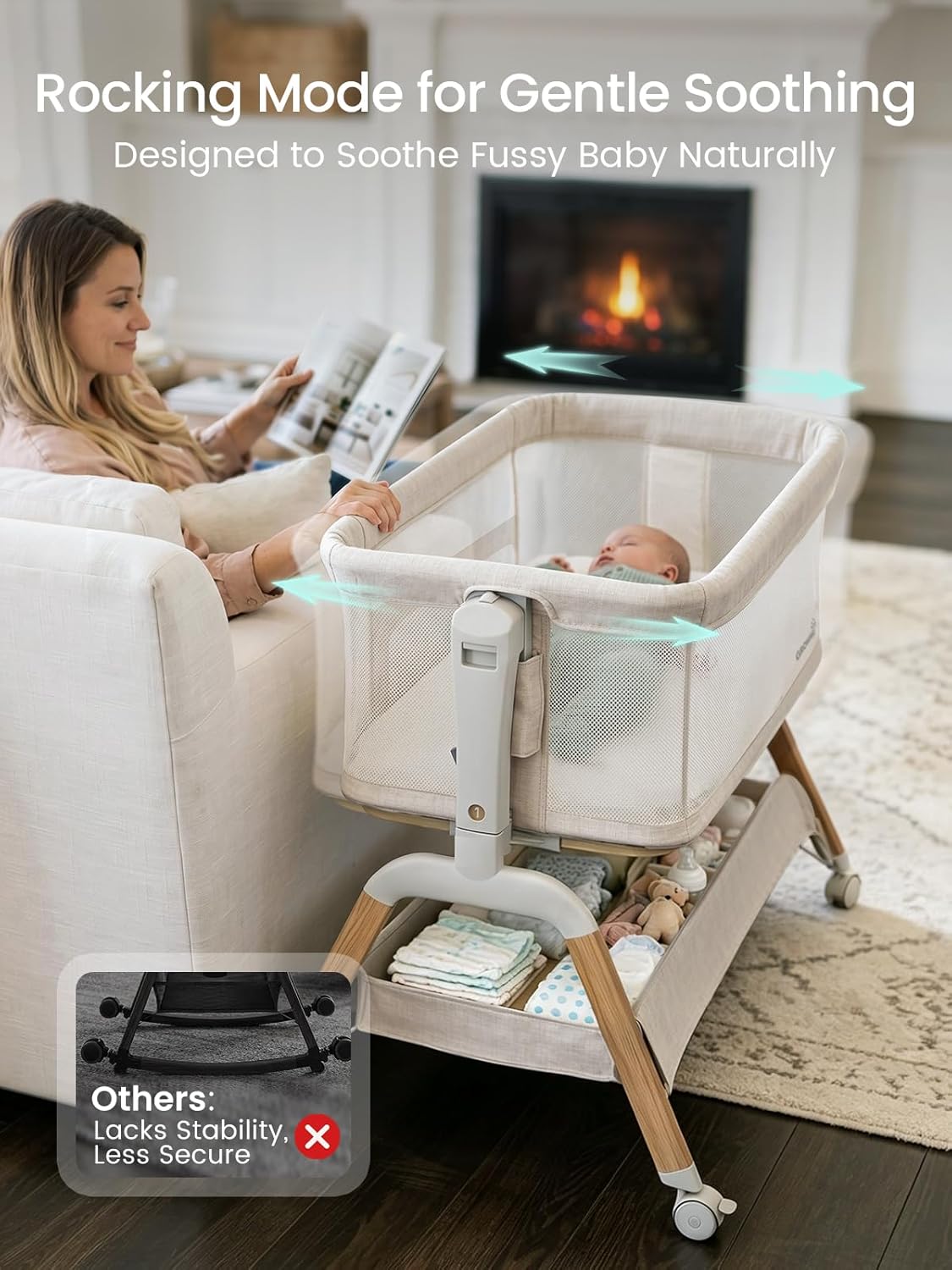 5-in-1 Baby Bassinet Bedside S - Bassinet Bedside Sleeper incelemesi ve fiyatı