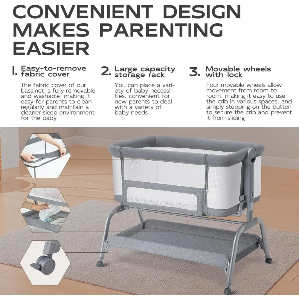 Baby Bassinet, 3 in 1 Bassinet - Bassinet Bedside Sleeper incelemesi ve fiyatı