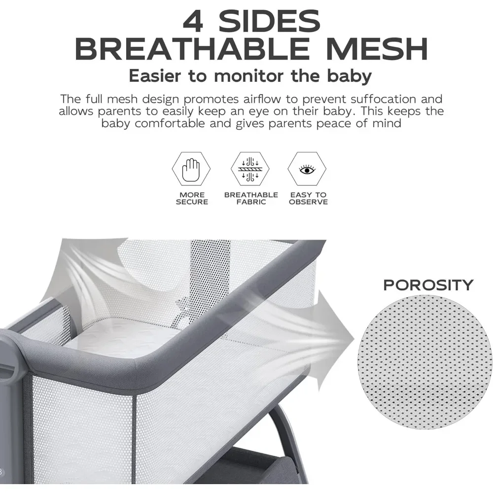 Baby Bassinet, 3 in 1 Bassinet - Bassinet Bedside Sleeper incelemesi ve fiyatı