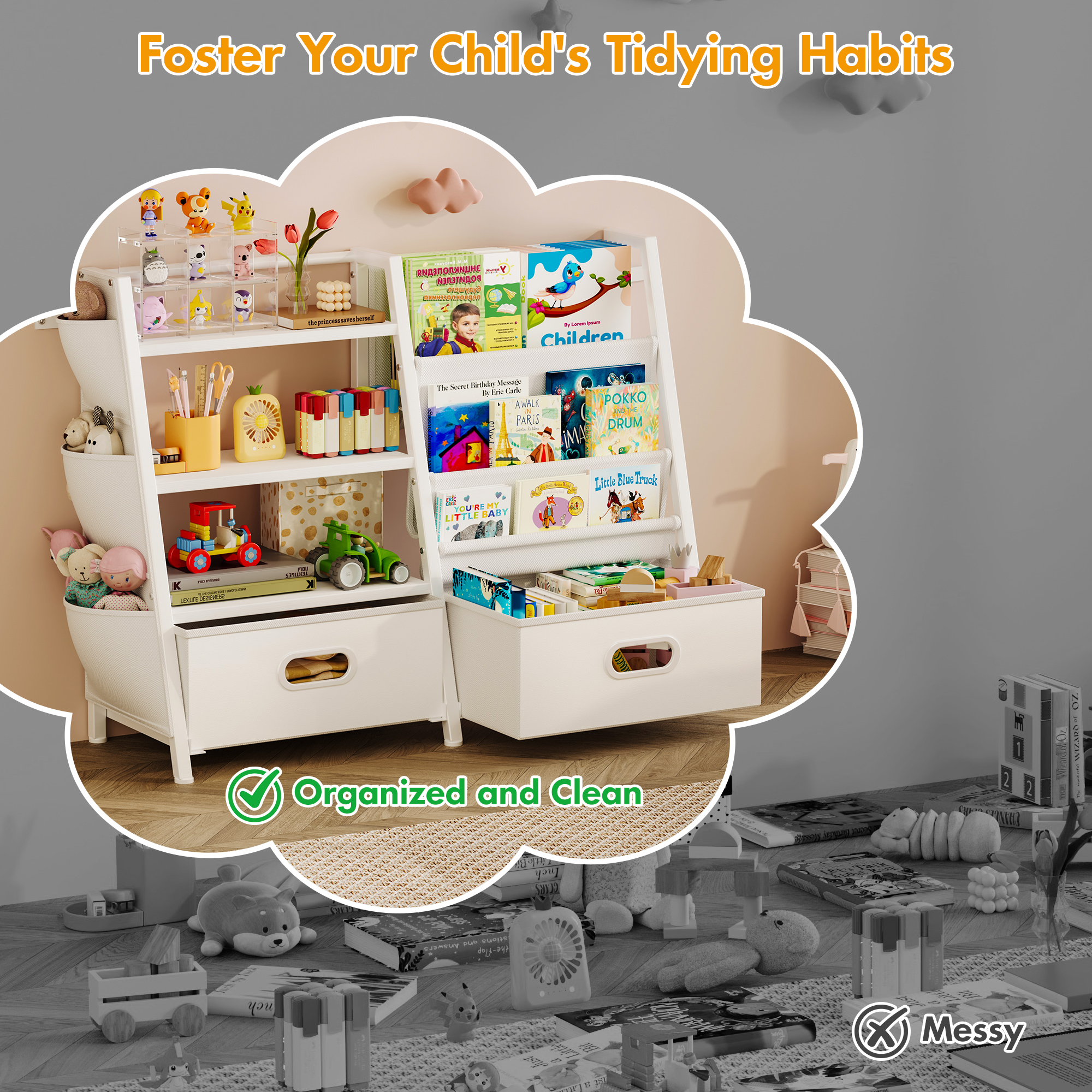 Modern Toddler Bookshelf Nurse - Baby Nursery Bookcase incelemesi ve fiyatı